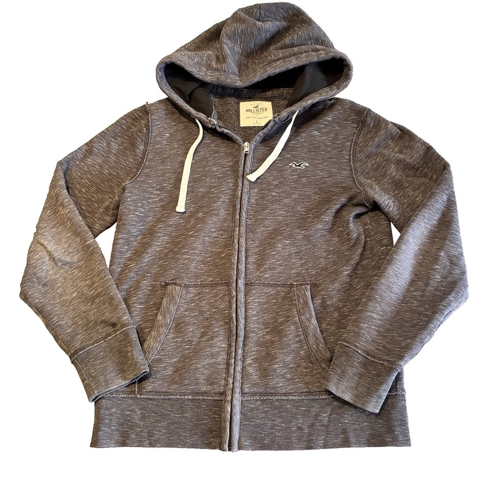 Hollister Y2K Hoodie Mens Small Full Zip Sweatshirt 90s